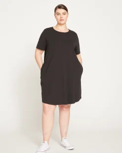 Halie T-Shirt Dress Black