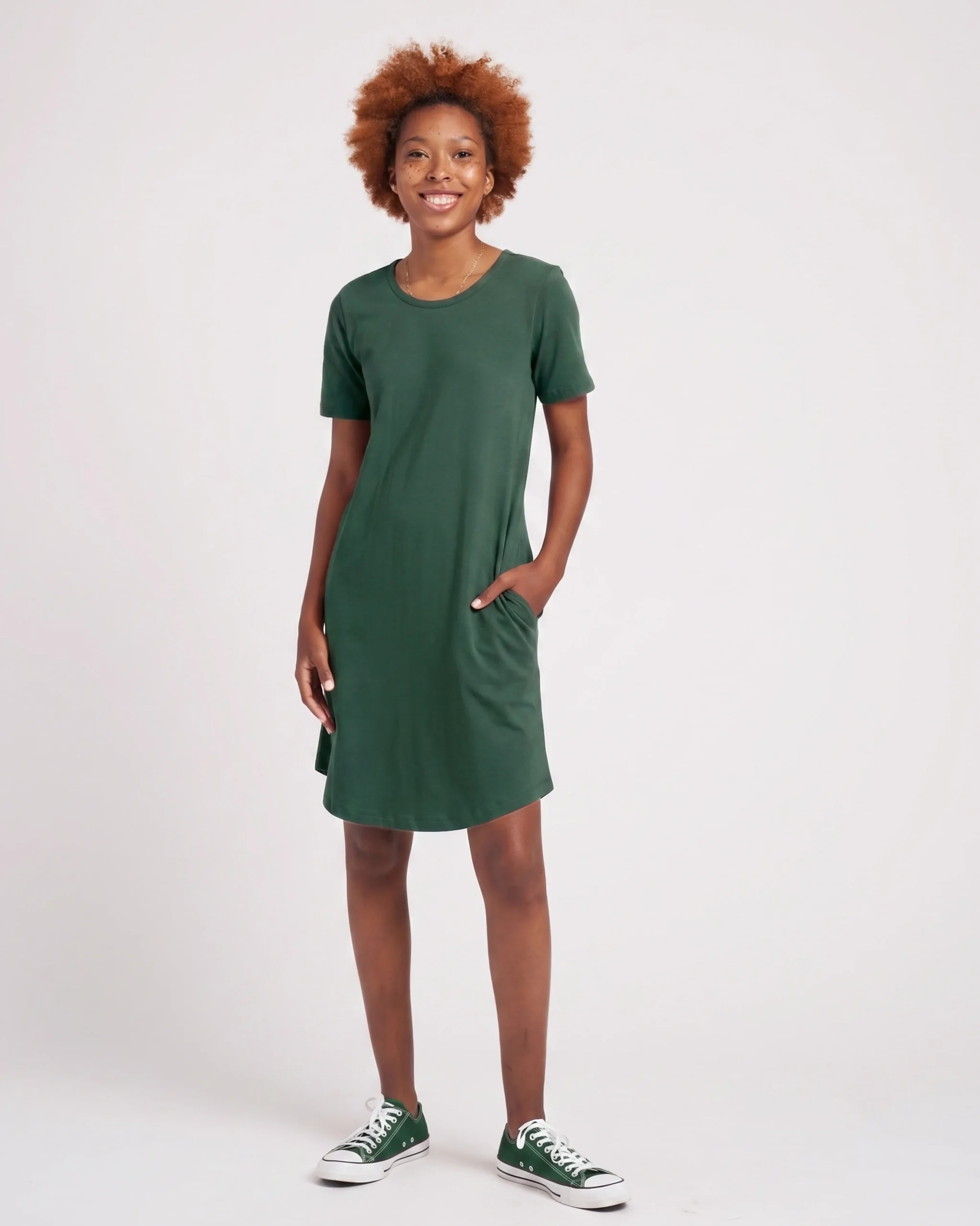 Halie T-Shirt Dress Conifer