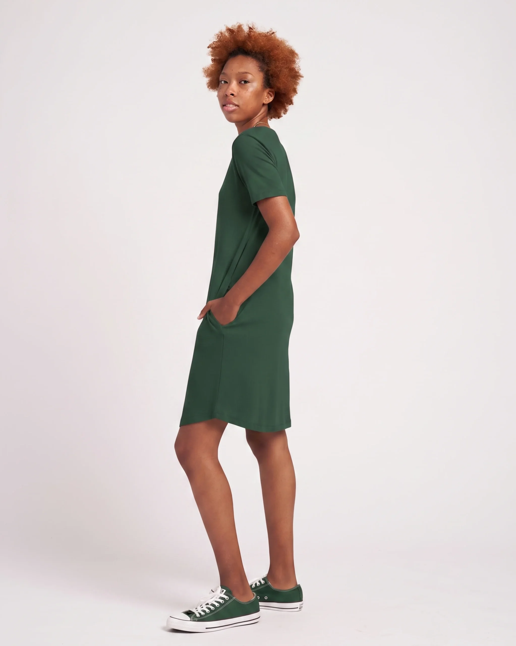 Halie T-Shirt Dress Conifer