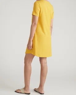 Halie T-Shirt Dress Goldenrod