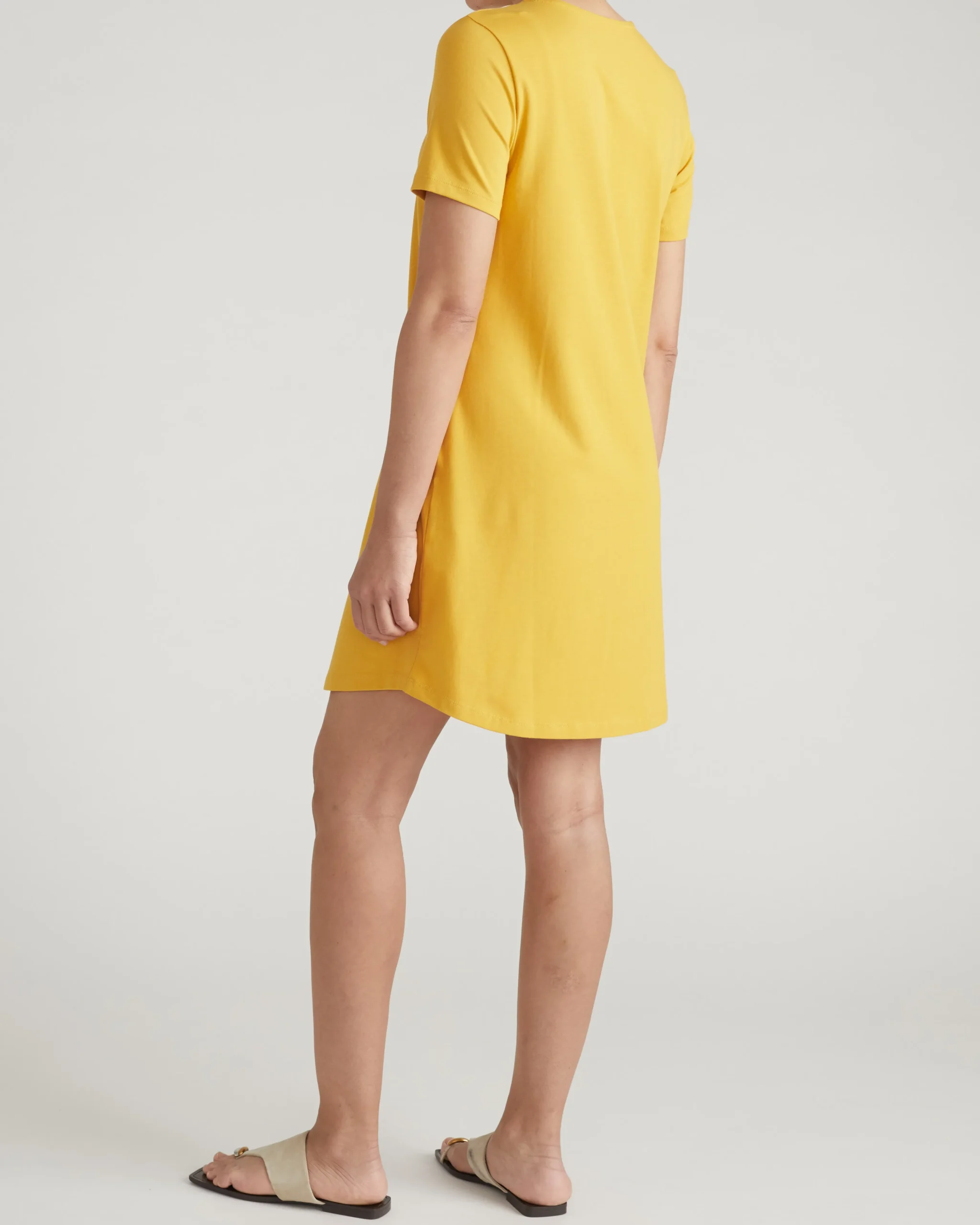 Halie T-Shirt Dress Goldenrod