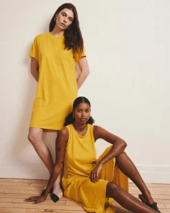 Halie T-Shirt Dress Goldenrod