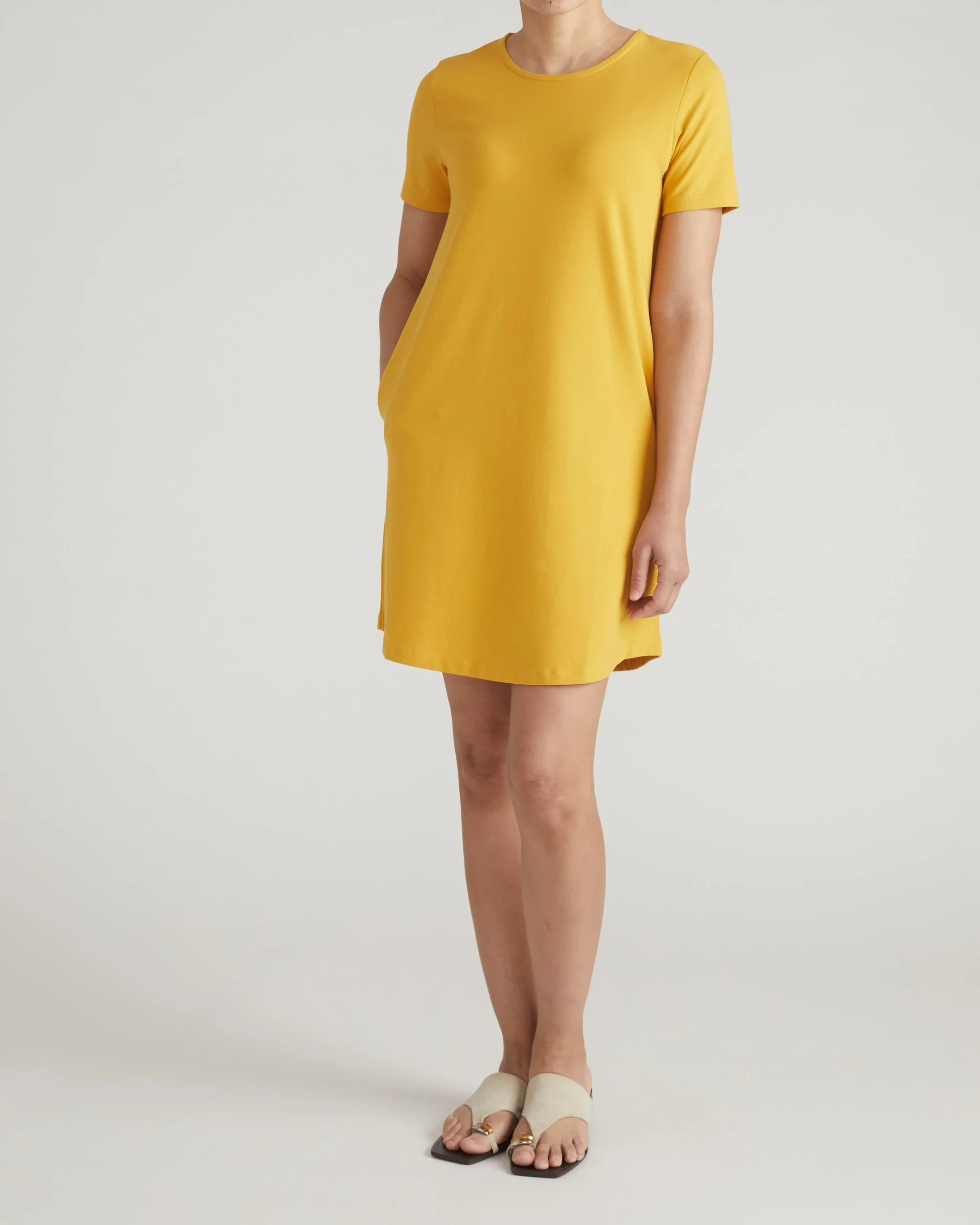 Halie T-Shirt Dress Goldenrod