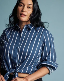 Henning x US Madison Shirt Ensign Blue/White Stripe