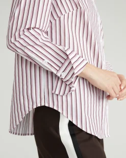 Henning x US Madison Shirt Lilac Multi Stripe