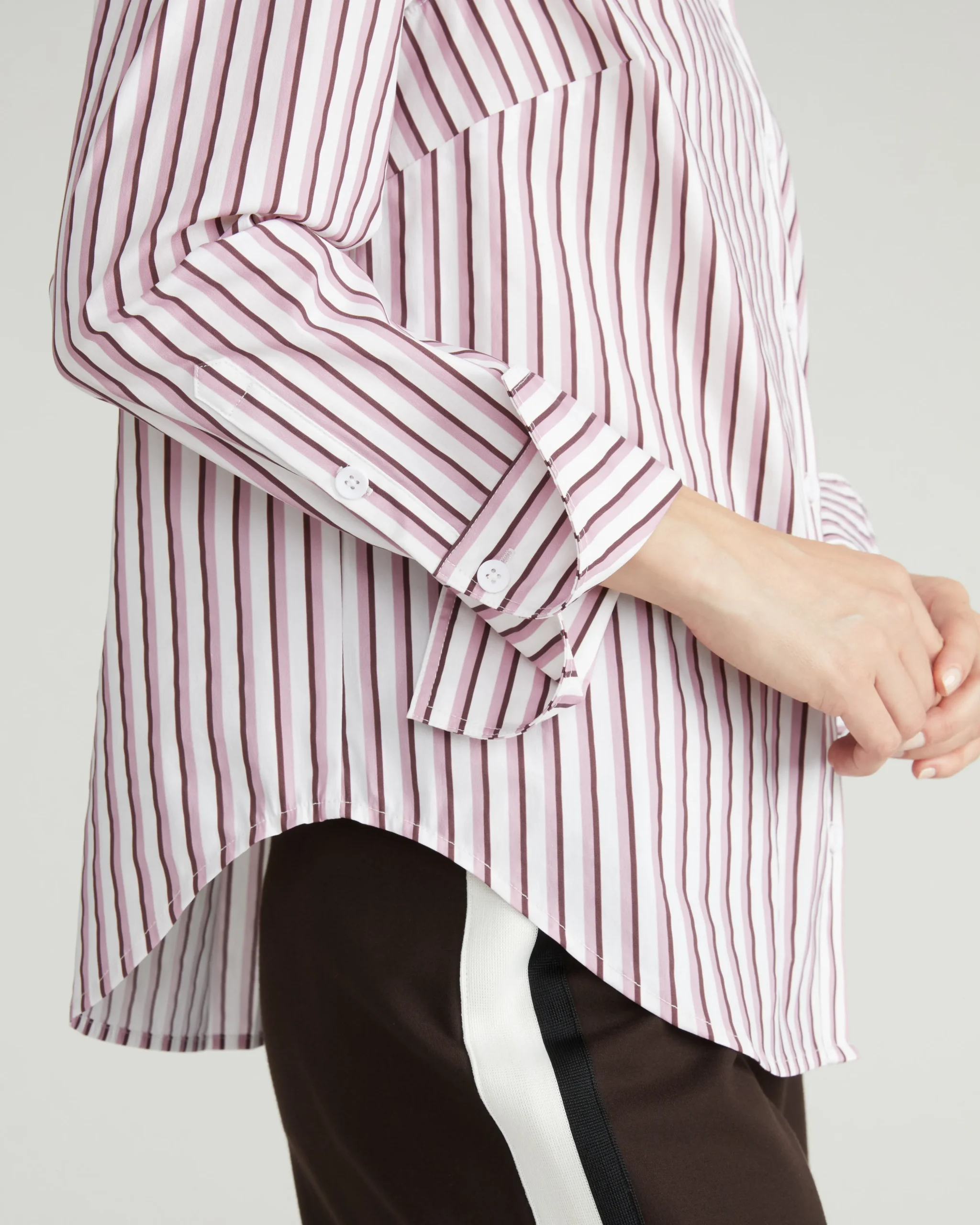 Henning x US Madison Shirt Lilac Multi Stripe