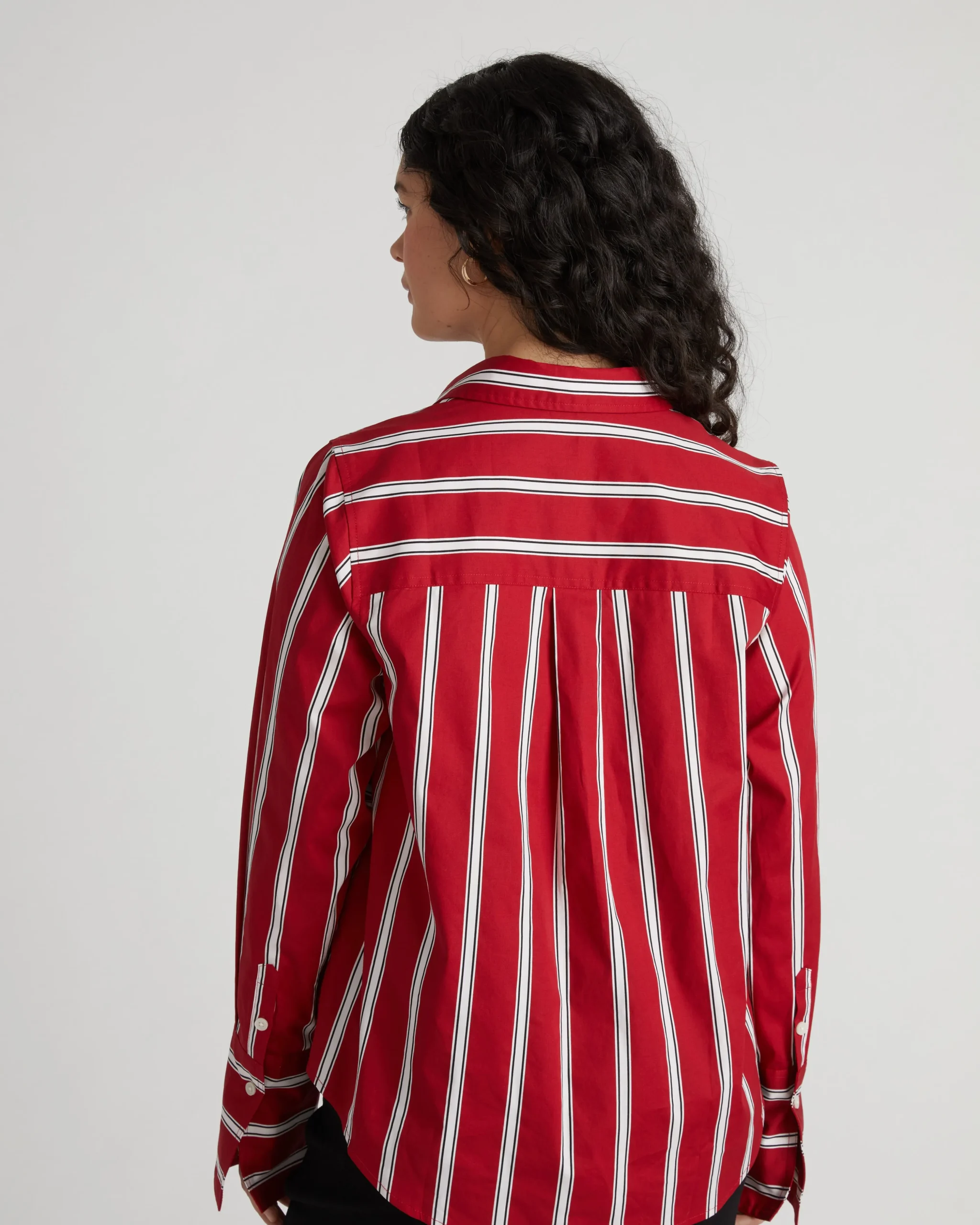 Henning x US Madison Shirt Red/Black/White Stripe