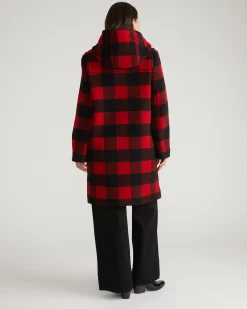 Highlands Duffle Coat Red Buffalo Check