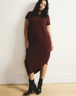 Iconic Geneva Dress Black Cherry