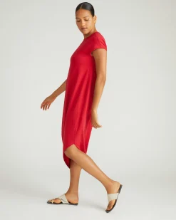 Iconic Geneva Dress Ruby Red