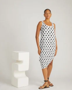Iconic Geneva Tank Dress Eclipse Print