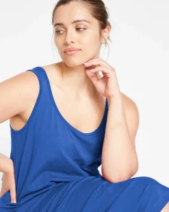 Iconic Geneva Tank Dress Lapis