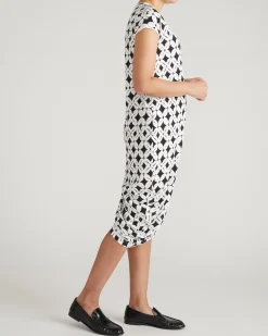 Iconic Geneva V-Neck Dress Eclipse Print