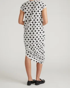 Iconic Geneva V-Neck Dress Eclipse Print