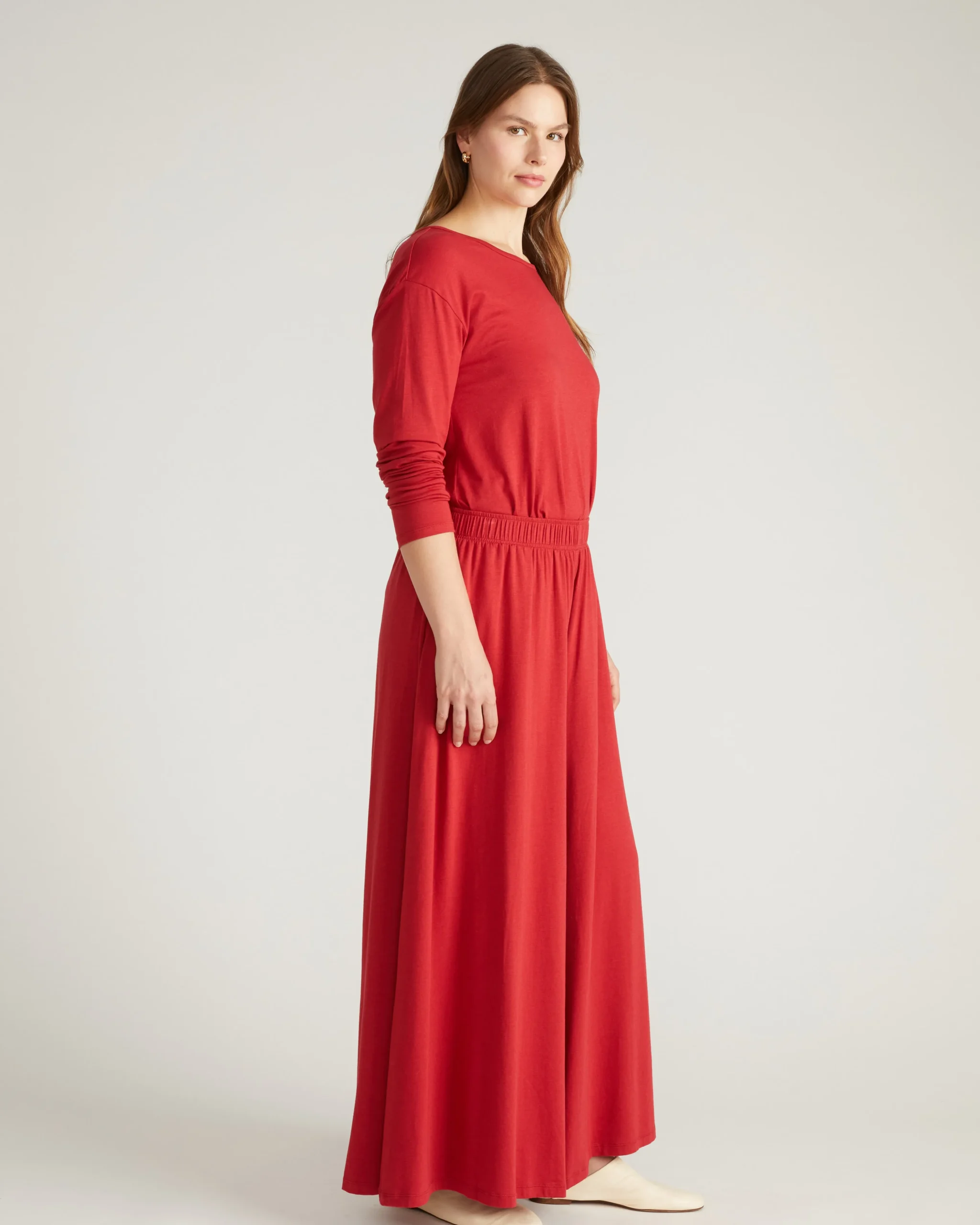 Isadora Wide Leg Lounge Pants Raspberry