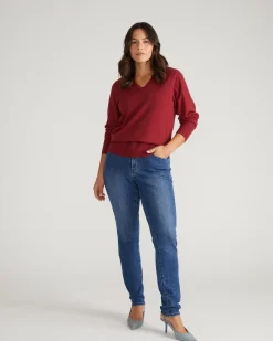 Joni High Rise Curve Slim Leg Jeans 32 Inch True Blue