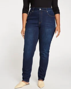 Joni High Rise Curve Slim Leg Jeans 32 Inch Midnight Blue