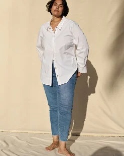 Joni High Rise Curve Slim Leg Jeans 27 Inch Bright Indigo