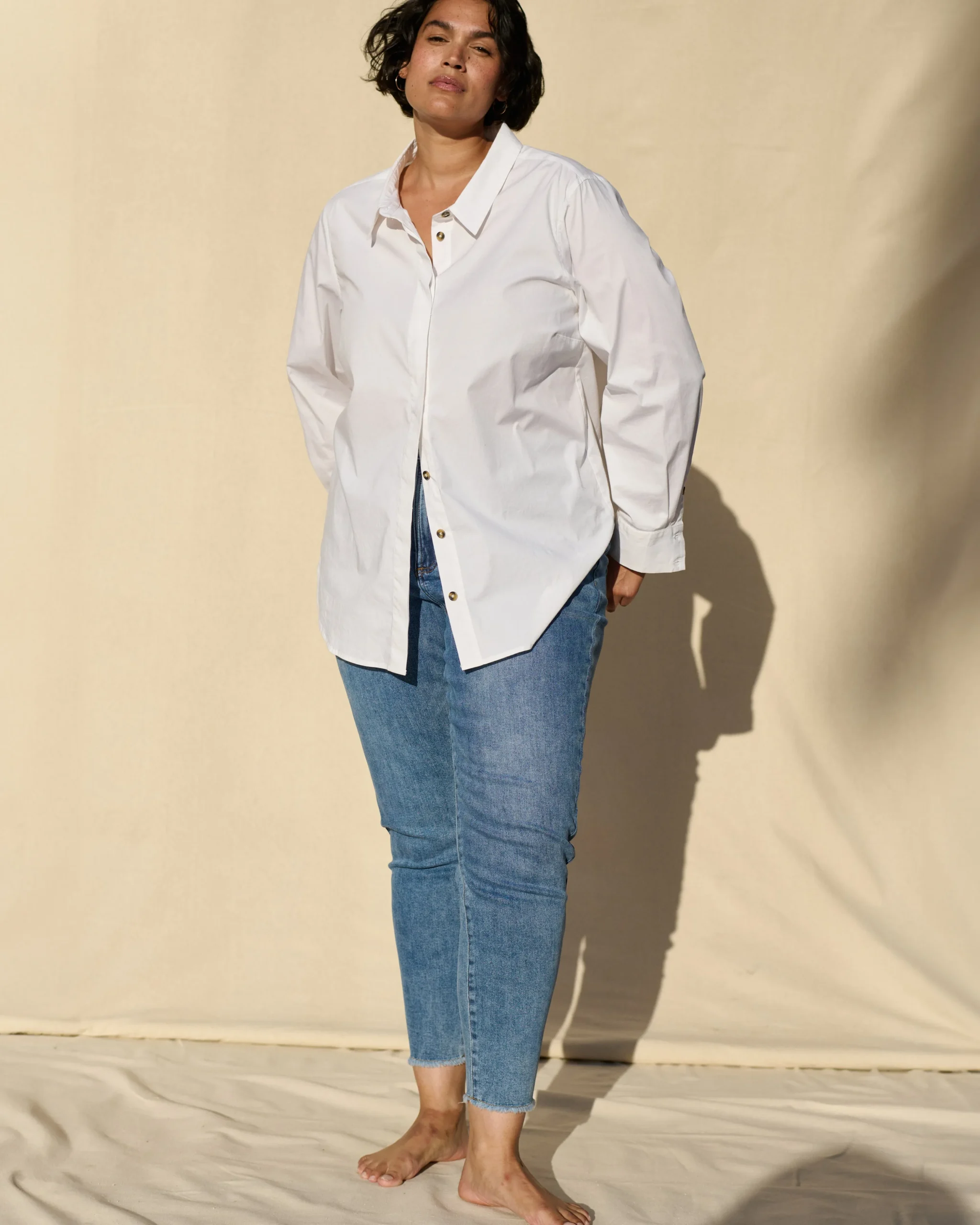 Joni High Rise Curve Slim Leg Jeans 27 Inch Bright Indigo
