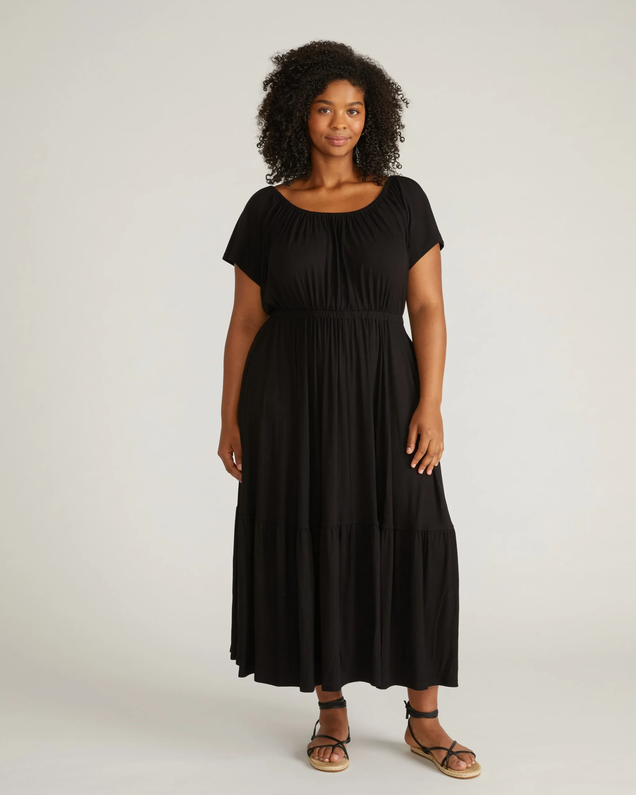 Kahlo Liquid Jersey Dress Black