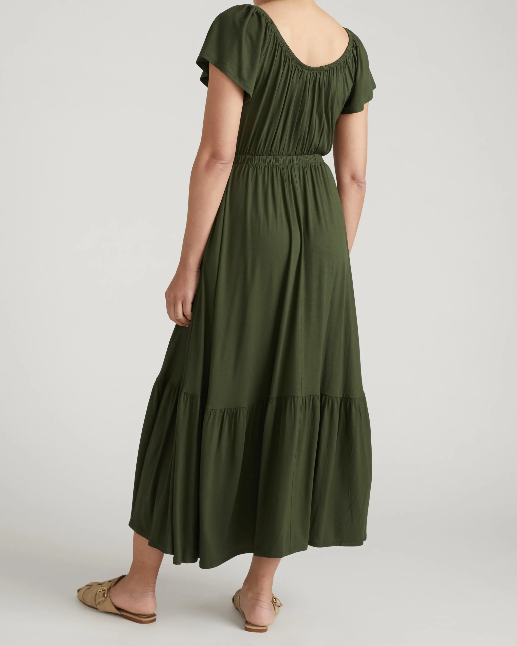 Kahlo Liquid Jersey Dress Coratina Green
