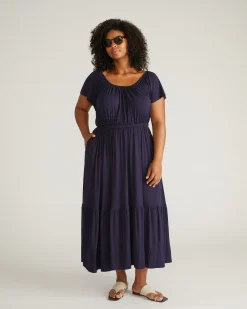 Kahlo Liquid Jersey Dress Midnight