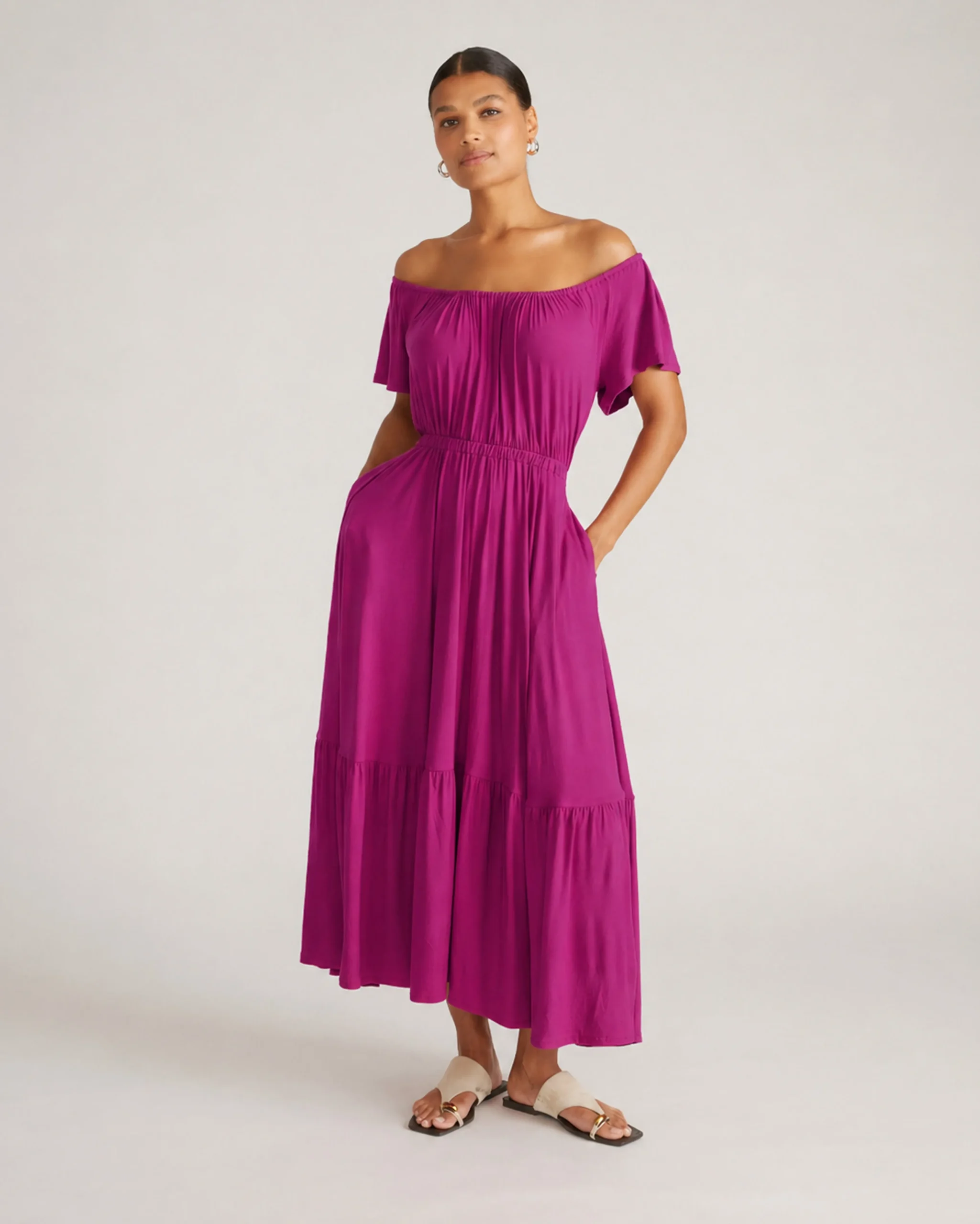 Kahlo Liquid Jersey Dress Rothko Purple