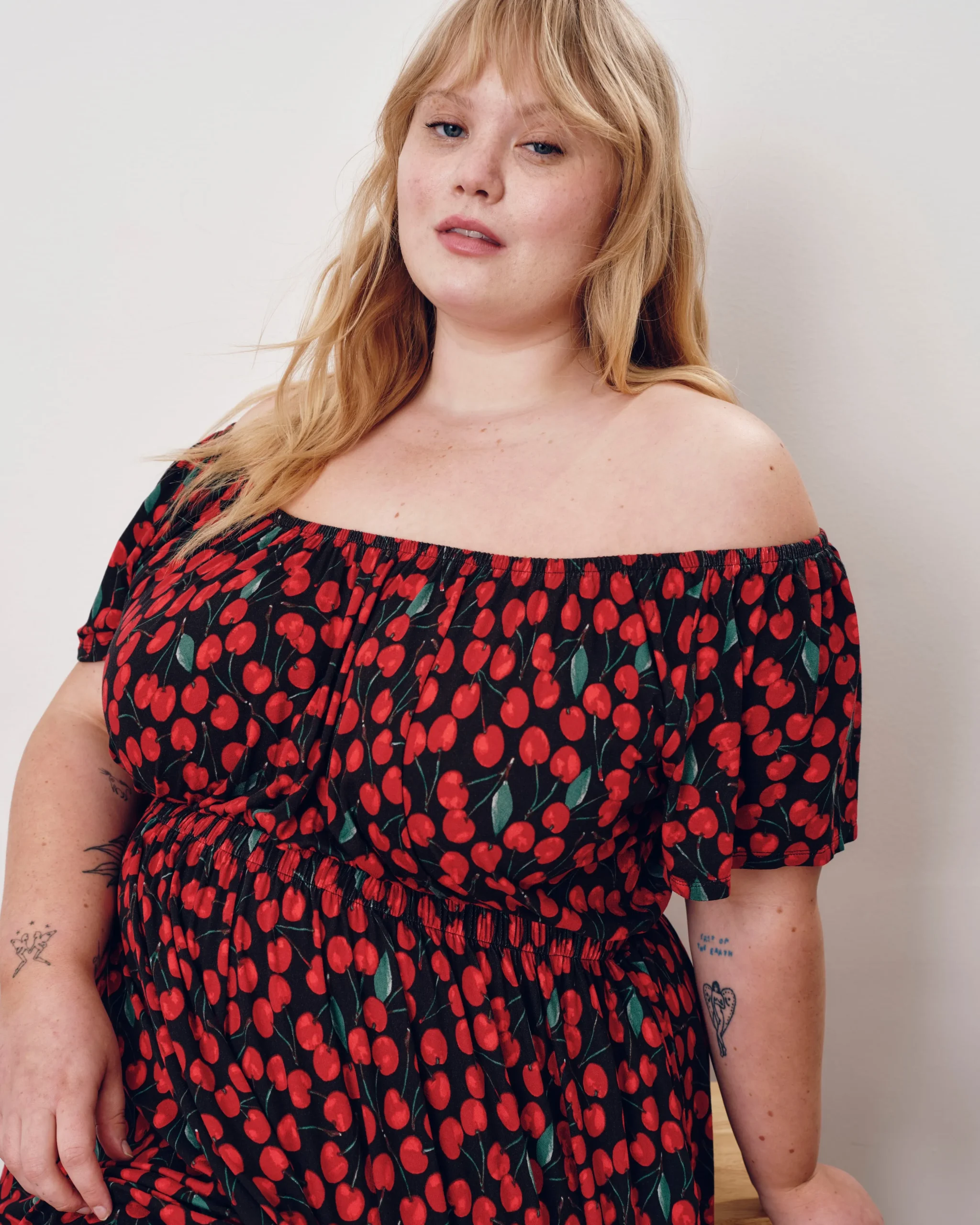 Kahlo Liquid Jersey Dress Very Cherry Print