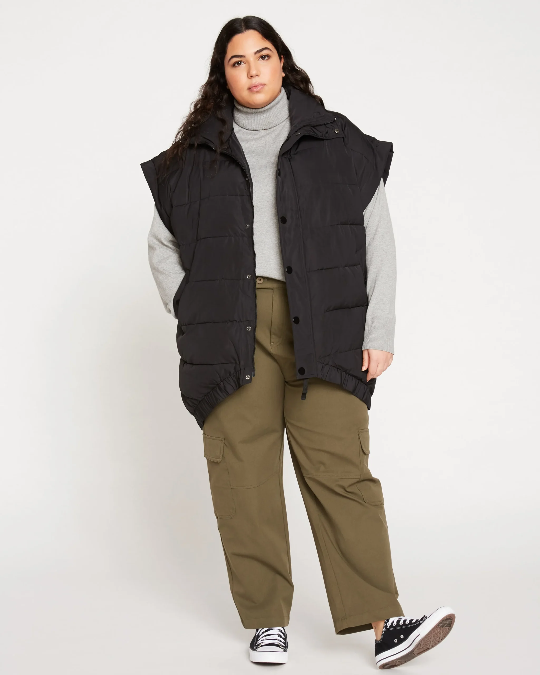 Karlee Stretch Cotton Twill Cargo Pants Ivy