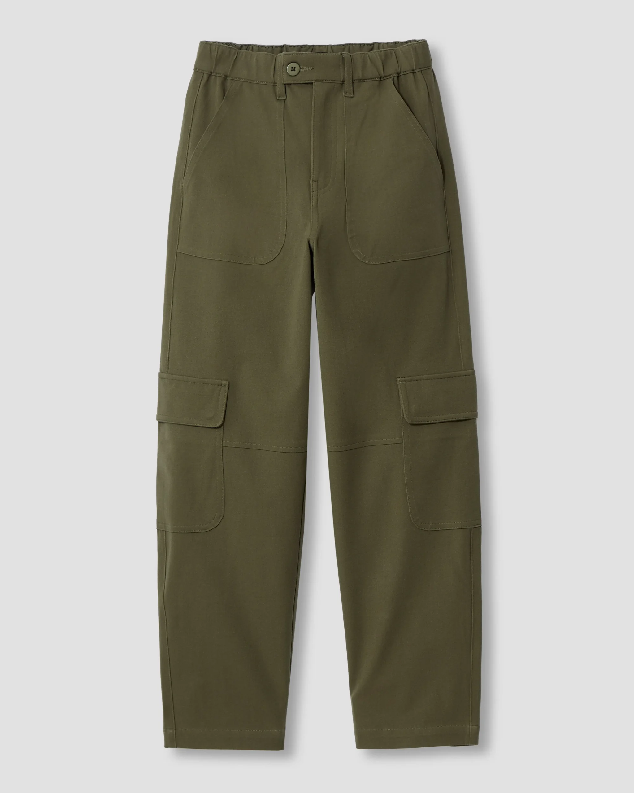 Karlee Stretch Cotton Twill Cargo Pants Ivy