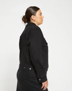 Kelsey Denim Jacket Broken Black