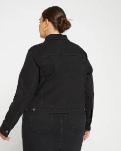 Kelsey Denim Jacket Broken Black