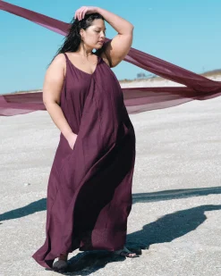 Kite Linen Blend Dress Acai