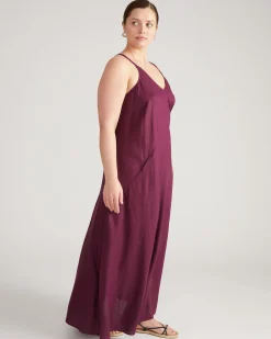 Kite Linen Blend Dress Acai