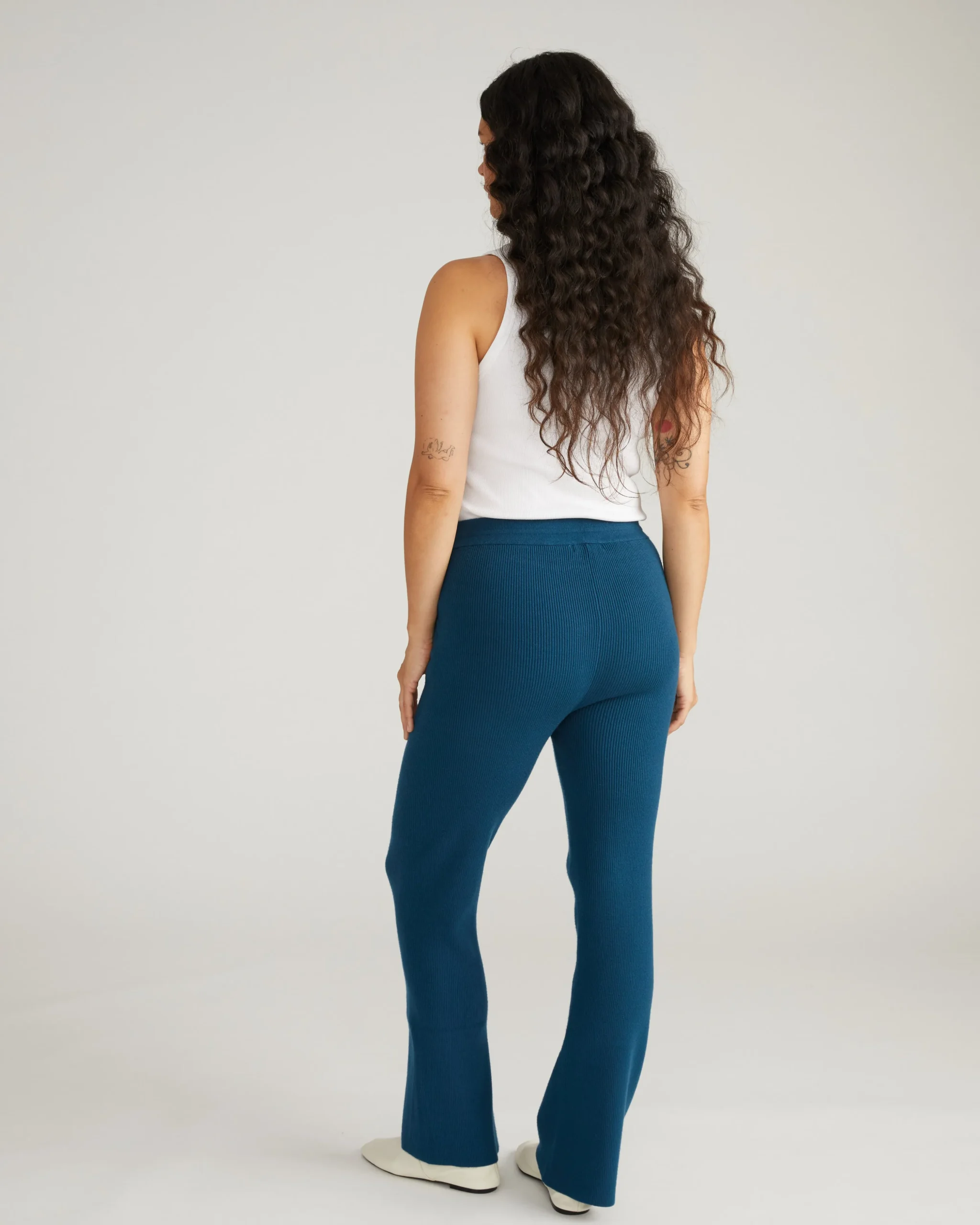 Knitted Mila Pants Deep Teal