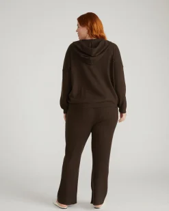 Knitted Mila Zip Hoodie Espresso