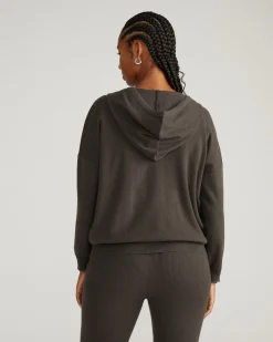 Knitted Mila Zip Hoodie Graphite