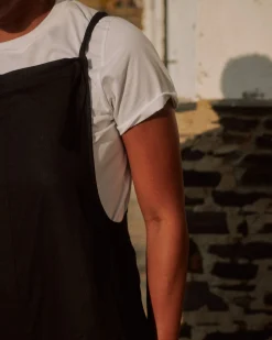Kora Linen Blend Overalls Black