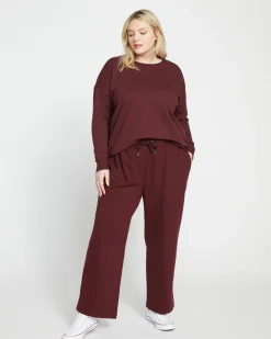 Lauren Classic Sweatshirt Black Cherry