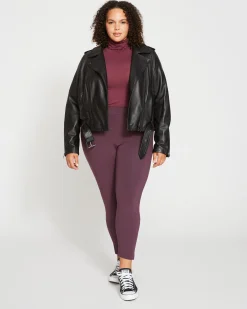 Leeron Leather Moto Jacket Black