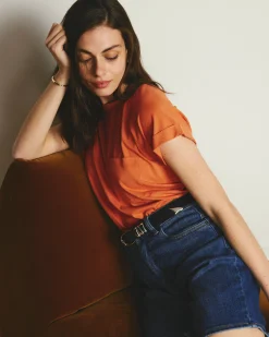 Light-As-Air Boy Tee Italian Orange