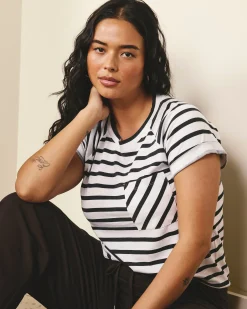 Light-As-Air Boy Tee Zen Stripe