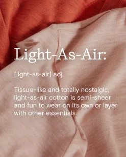 Light-As-Air Long Sleeve V Neck Tee Vapor