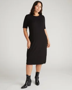 Lily Liquid Jersey Dress Black