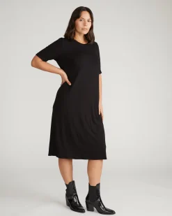 Lily Liquid Jersey Dress Black