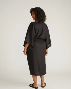 Lio Linen Blend Dress Black