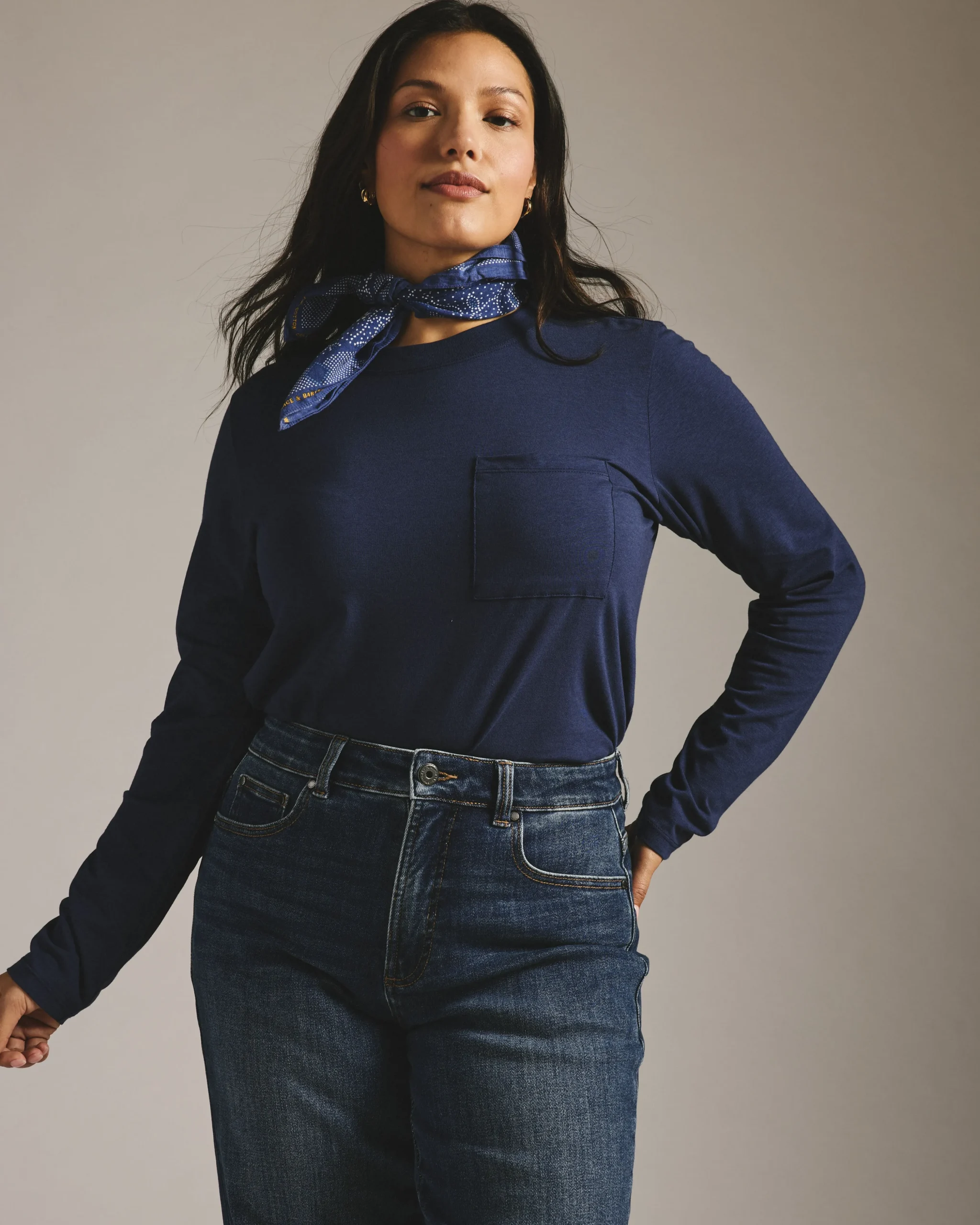 Long Sleeve Garcon Tee Classic Navy