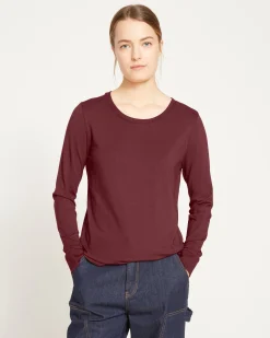 Long Sleeve Tee Rex Black Cherry