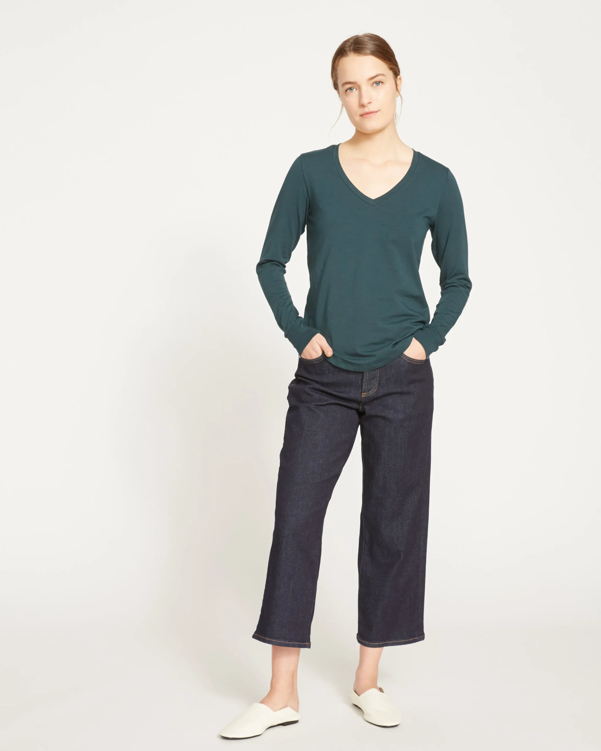 Long Sleeve V Rex Deep Sea
