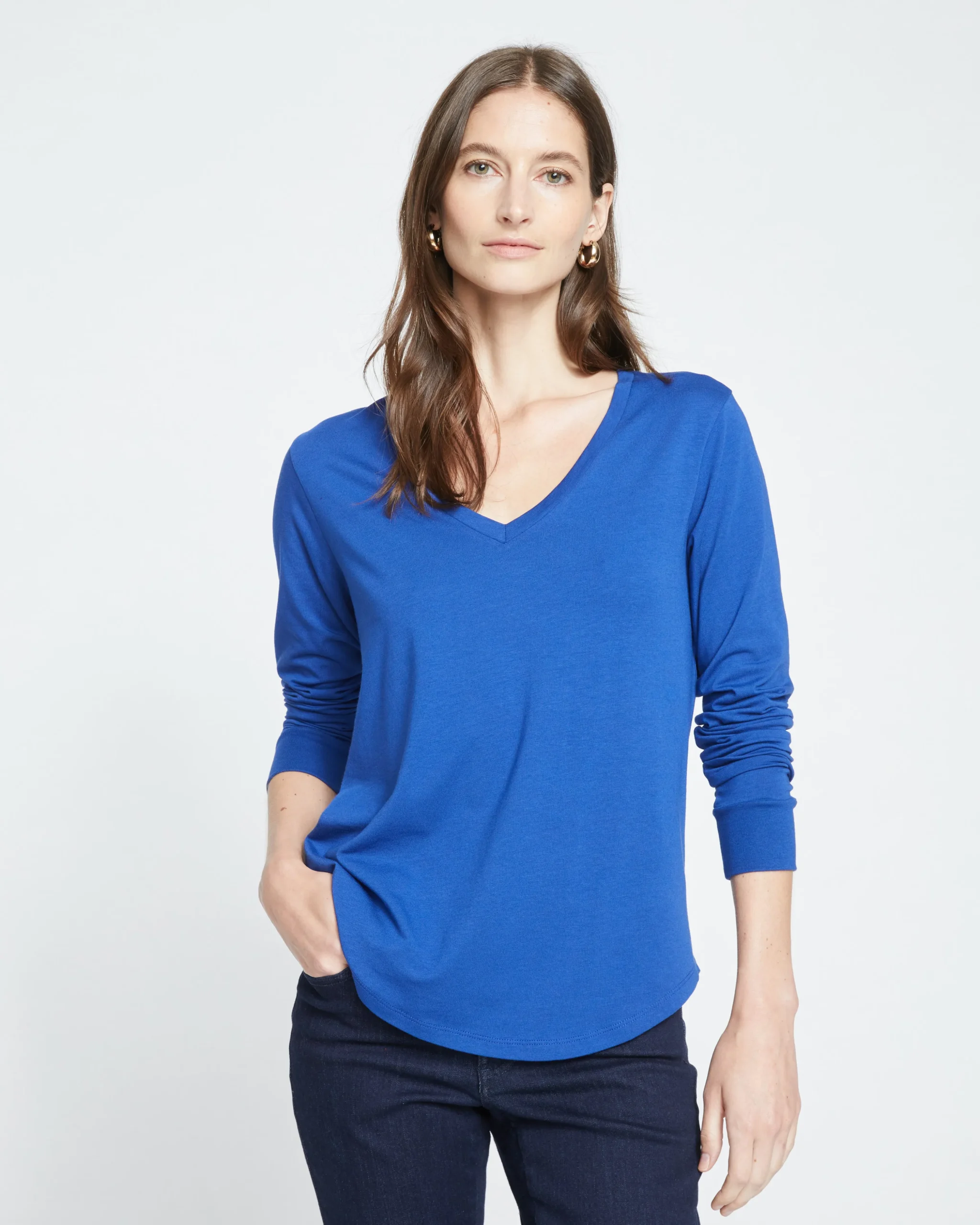 Long Sleeve V Rex Lapis